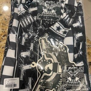 Retro Independence Black and White Shirt